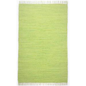 Theko Tapis réversible en coton - tissé à la main Vert 120x180