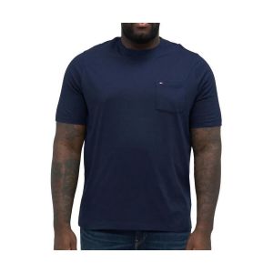 Tommy Hilfiger Pocket Tee MW0MW36220 T-Shirt à Manches Courtes, Bleu (Desert Sky), XS Homme