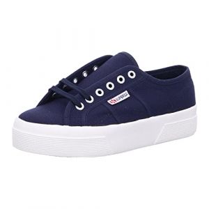 Superga Mixte 2740 Platform Plat Oxford, Bleu Marine Favorio, 38 EU