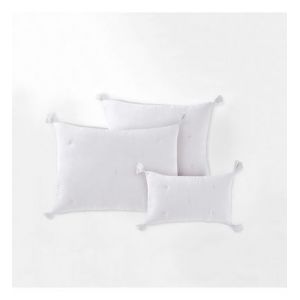 Housse de coussin gaze de coton, K la Blanc Couleur Blanc Taille 50 x 70 cm