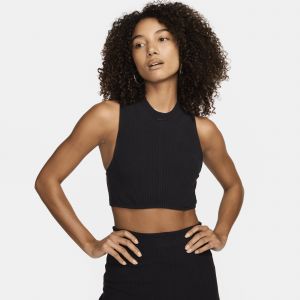 Nike Sportswear Chill Knit Rib Crop Tanktop - Couleur Noir - Taille L