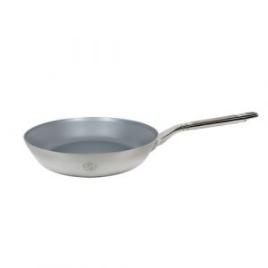 Saveur Selects - Série Voyage - Poêle à frire - 25 cm - Poêle antiadhésive - Acier inoxydable triple épaisseur - Convient à l'induction et à toutes les autres sources de chaleur - Va au four jusqu'à 260°C - Va au lave-vaisselle