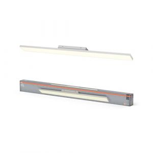 Osram Panneau lumineux Planon Frameless blanc avec technologie LED avancée, 35 W, forme rectangulaire (1200 x 100 mm), couleur de lumière blanc chaud à 3000 K, boîtier en aluminium