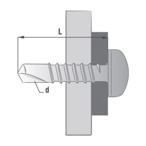 Scell-it 500 vis autoperceuse tête cylindrique 3,5 x 16 mm, PH2