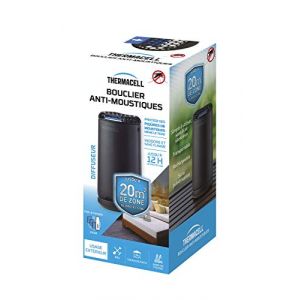 Image de Thermacell THPATIONOIR Bouclier Anti-Moustiques-Diffuseur Noir + Recharge Incluse pour 12H de Protection