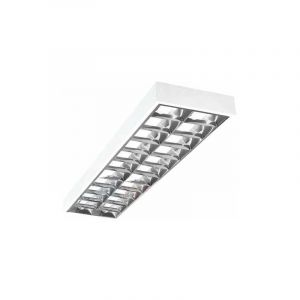 Kanlux Dalle avec Grille saillie 1225x295mm pour Tubes LED T8 2x36W Max