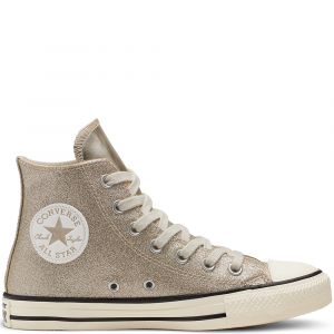 Image de Converse Baskets montantes CHUCK TAYLOR ALL STAR SHINY METAL HI Doré - Taille 36,37,38,39,40,41,35