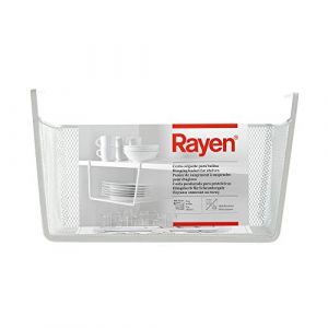 Rayen | Panier Suspendu pour Étagères | Rangement Multifonction | Installation Facile | Capacité Optimale | 30 x 15 x 25 cm | pour Étagères jusqu'à 2,6 cm