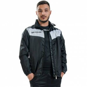 Givova Veste de pluie "Rain Scudo" noir / blanc
