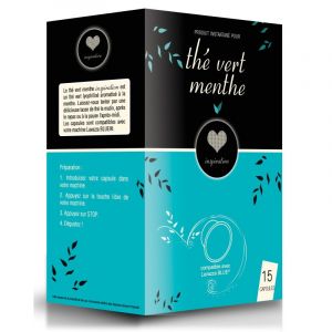 Lavazza 15 capsules Blue compatible Inspiration Th&eacute; Vert Menthe