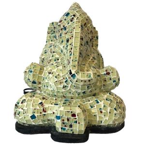 Image de Jolipa Lampe En Verre Ganesh Vert Anis