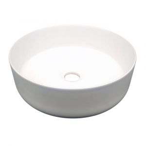 Ocean line Vasque à poser en céramique blanche, Cera