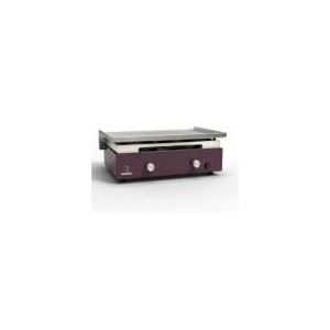 Verycook Verypurple - Plancha à gaz en acier laminé 2 brûleurs
