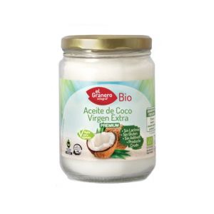 El Granero INTEGRAL - Huile de coco vierge biologique de première qualité 1 L de huile