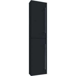 Ebuy24 - VCB6 Armoire de toilette haute avec 2 portes, noir. - Noir