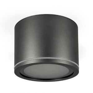 Spot de plafond étanch en saillie uma GX53 IP54 rond anthracite Edo Solutions