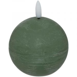 Atmosphera Créateur d'intérieur - Bougie Boule à LED Molia 12cm Vert
