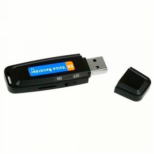 Yonis Micro Espion USB Enregistreur Vocal Rechargeable Haute Qualité Facile À Utiliser Noir