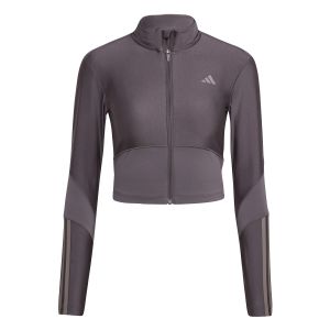 Adidas Sweat de fitness hyg shn track femme gris