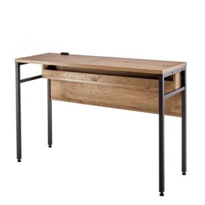Iris Ohyama Bureau informatique/Table de bureau, Design & Moderne, Bureau,Maison - CDS-1150 - L100 x l40 x H75 cm, Brun cendré