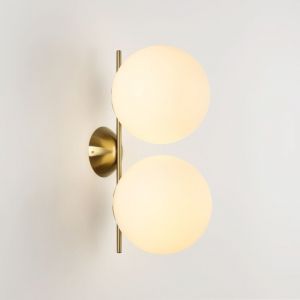 Barcelona led Applique murale double boule en verre 'vic 220' - E27 - ø 22cm