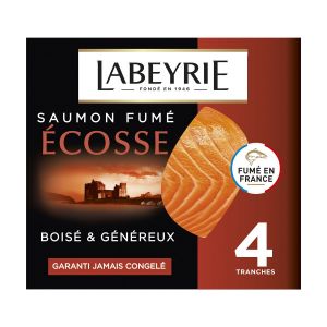 Labeyrie Saumon atlantique d ecosse fume 4 tranches 130 g
