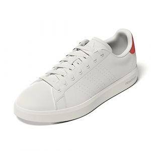 Adidas Homme Advantage Premium Shoes-Low, Core White/Core White/Bright Red, 42 EU