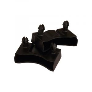 Lot de 2 embouts noir pour lattes 48 x 8 mm