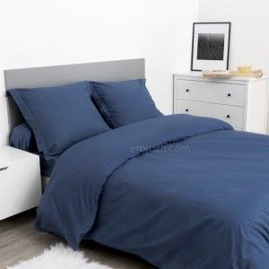 LOVELY CASA HC44820012 Alicia Housse de Couette Coton Bleu 260 x 240 cm