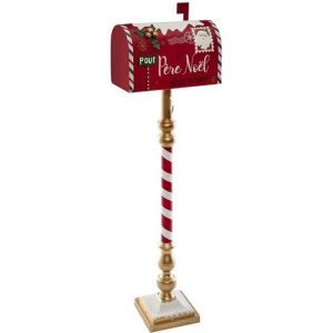 Atmosphera Boite aux lettres de Noël 100 cm rouge - Rouge