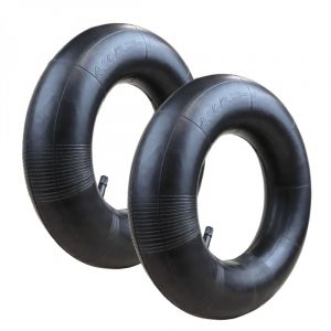 Linxor Lot de 2 chambres &agrave; air valve droite pour brouette, diable, chariot, tondeuse ou autre - 4.00 / 3.50 - 6