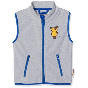 Playshoes DIE MAUS Fleece-Weste Die MAUS Veste sans Manche, Gris (Grau/M&eacute;lange 37), 140 Fille