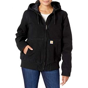Carhartt Women's Washed Duck Active Jacket - Veste de loisirs taille XL, noir
