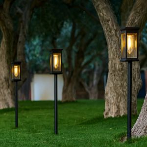 Lumisky 4 Balises solaires &agrave; piquer LUZY H34cm