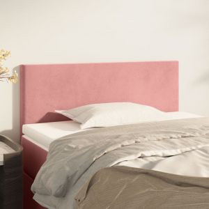 VidaXL Tête de lit Rose 100x5x78/88 cm Velours