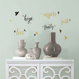 Stickers Repositionnables Message Inspirationnel et Oiseaux