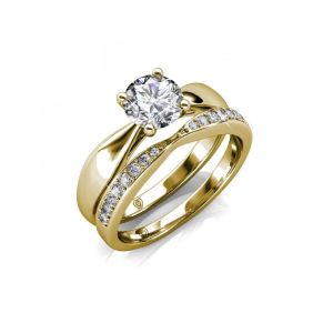 Bague Prestige MYC-Paris DR0034-G - Doré Et Cristal