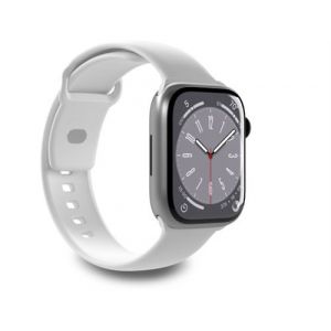 Sbs Bracelet pour montre PURO band Apple Watch Blanc- bo&icirc;tier 38-40-41 mm