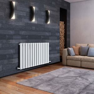 Image de Hudson Reed Radiateur design horizontal Vitality 63,5 cm x 83,4 cm x 5,6 cm 836 Watts