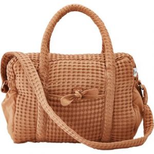 BB & Co Sac à langer en coton gaufré Cassonade
