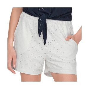 Short femme Jacqueline de yong Jdycathinka shorts jrs atk cloud dancer Ecru Taille : S