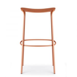 Gbshop - Tabouret design, Tabouret design indoor / outdoor Trick - 65 cm Terracotta en Metal, Scab design