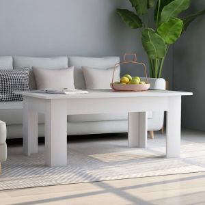 VidaXL Table basse Blanc 100 x 60 x 42 cm Aggloméré