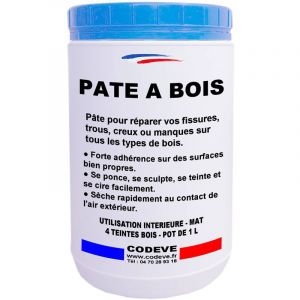 Pate Bois - 1 L - Codeve Bois Incolore