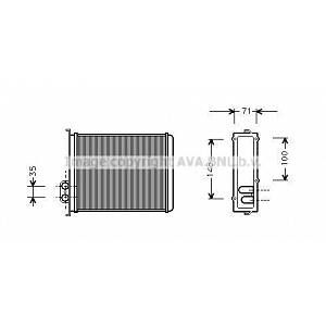 Ava Quality Cooling Radiateur de chauffage VOLVO 850, VOLVO S70, VOLVO V70, VOLVO C70 (247VOA6085)