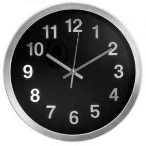 Image de Horloge Murale Design "Al ini " 30cm Noir Prix