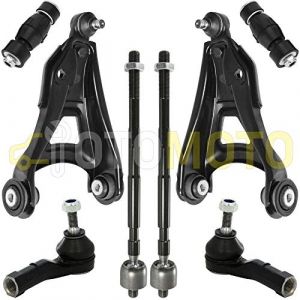 Image de Kit bras de suspension avant compatible RENAULT CLIO 2 II composé de 8 pièces