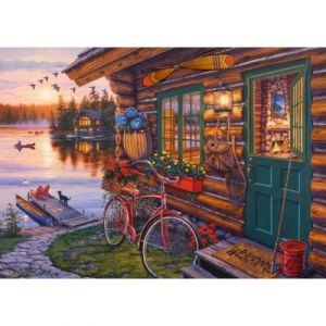 Schmidt Puzzle 1000 pièces : La cabane au bord du lac