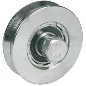 Roue pour Portail Coulissant - 2 Roulements à Billes - Gorge V - IBFM - 362100
