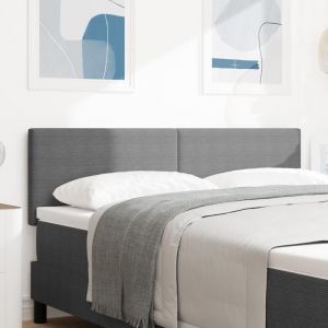 VidaXL T&ecirc;te de lit avec t&ecirc;te de lit Gris clair 160 cm Tissu c&ocirc;tel&eacute;